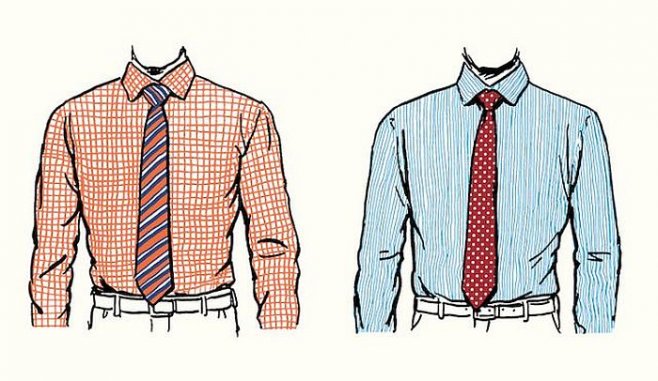 Как сочетать рубашку и галстук